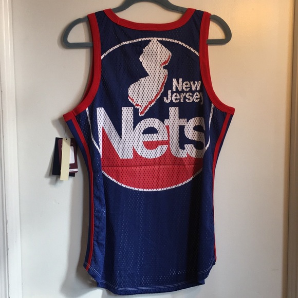 NBA NJ Nets tank CARL Banks NWT 2XL red white blue - Picture 4 of 4